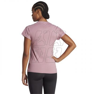 2. adidas Aeroready Train Essentials Minimal Branding V-Neck Tee W HZ5662