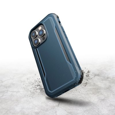 6. Raptic X-Doria Fort Case iPhone 14 Pro with MagSafe armored blue cover