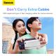 14. Baseus Comet Series powerbank with display 10000mAh 22.5W - white + USB-A - USB-C cable