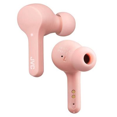 2. JVC HAA-7TPNU Headphones (In-Ear, Wireless, Pink)