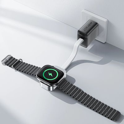 7. Acefast E21 5W Wireless Charger for Apple Watch - Silver