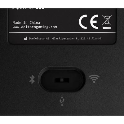8. Deltaco Gaming GAM-100-DE Keyboard USB + RF Wireless + Bluetooth QWERTZ German Black