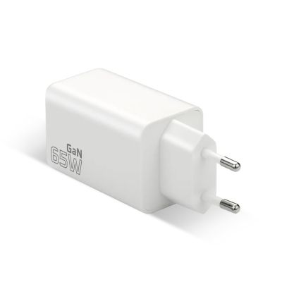 3. EVERACTIVE GAN WALL CHARGER 1 X USB, 2 X USB-C QUICK CHARGE 4+ 65W WHITE SC-655Q