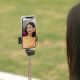 15. Selfie stick WHS1Y telescopic tripod 1m with phone holder - black