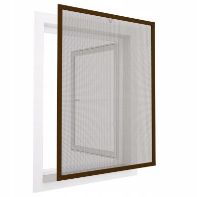 4. MOSQUITO NET WINDOW ALU 120X140 BROWN