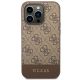 3. Guess GUHCP14LG4GLBR iPhone 14 Pro 6.1" brown/brown hard case 4G Stripe Collection