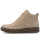 3. Women's beige leather wedge ankle boots Rieker Y4304-20