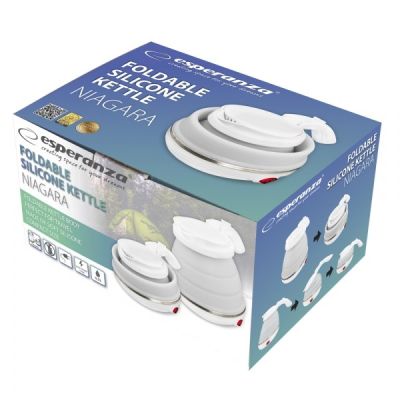 15. Esperanza NIAGARA EKK023 electric kettle (750W 0.5l; white)