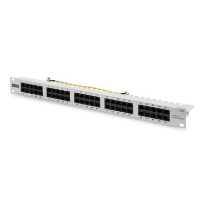 6. Digitus ISDN Patch Panel 19" 50x RJ45 (8P4C), LSA level, cat.3, unshielded, 1U, gray