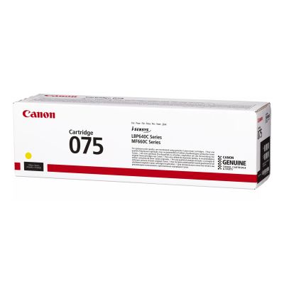 9. Canon 075 Toner Cartridge 1pc Original Yellow
