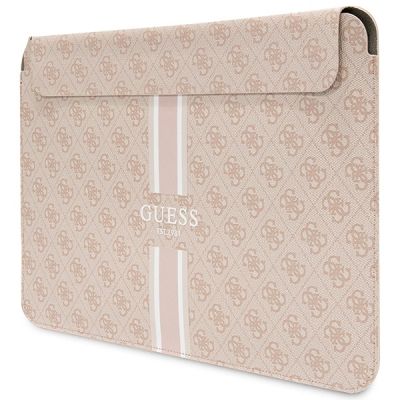 2. Guess 4G Printed Stripes cover for a 16" laptop - pink