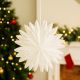 6. DECORATIVE STAR SNOWFLAKE HANGING PAPER 50CM WHITE