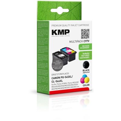 2. KMP C97V ink cartridge 2 pcs. Replacement High (XL) yield Black, Cyan, Magenta, Yellow