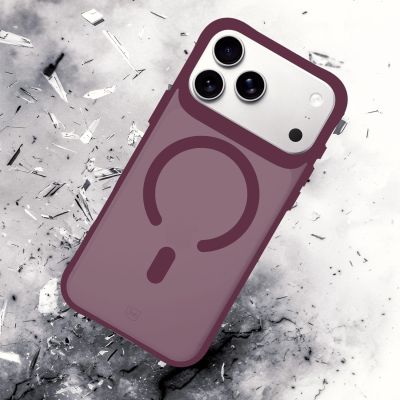 6. 3mk Smoke MagCase case for iPhone 18 Pro / 17 Pro - burgundy