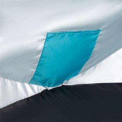 10. NILS CAMP NC3174 self-pitching beach tent, turquoise-gray