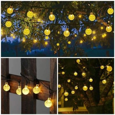 10. SOLAR GARDEN LAMP GARLAND SOLAR CHAIN 4.9M 40LED WARM WHITE