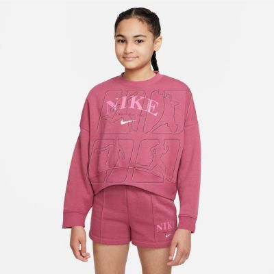 4. Nike Sportswear Trend Flc Crew Jr DV2563 633 sweatshirt