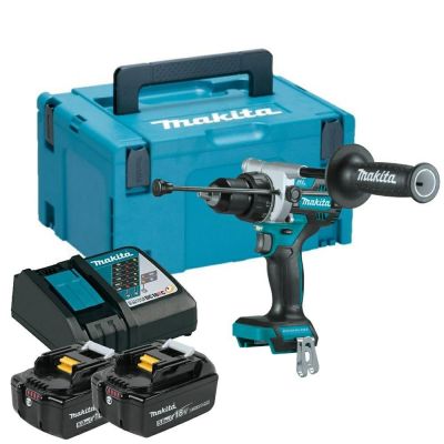 14. Cordless impact drill LXT MAKITA DHP486RTJ 18V 130/65Nm 2x5.0Ah