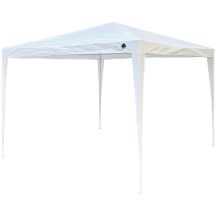 GARDEN TENT PAVILION PE 3x3x2.45M WHITE SASKA GARDEN