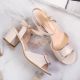 3. Sandals on the post of Sergio Leone W SK139F beige