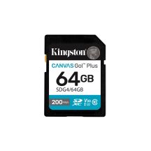 Kingston Canvas Go Plus SDG4/64GB memory card (64GB; Class U3, V30; Memory card)