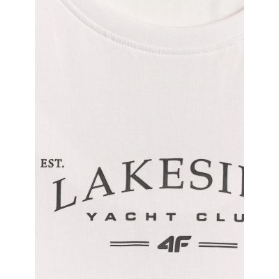 6. Men's regular sleeveless T-shirt with print 4F 4FRSS26TSLEM331-10S