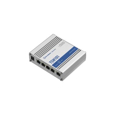 5. Teltonika TSW101 Gigabit Ethernet (10/100/1000) PoE Support Metallic