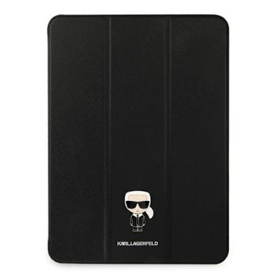 Karl Lagerfeld Saffiano Ikonic Karl Case for iPad 11" Pro 2021 - Black