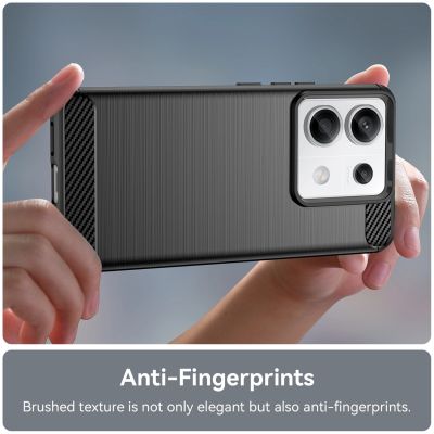 5. Carbon Case for Xiaomi Redmi Note 13 Pro+ - black
