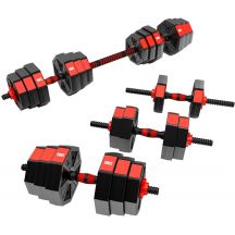 Composite dumbbell HMS SGC20 20kg + barbell