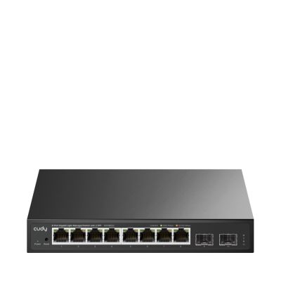 Cudy 8-Port Gigabit Easy-Managed Switch with 2 SFP, GS108ES2 1.0 Managed L2 Gigabit Ethernet (10/100/1000) Black