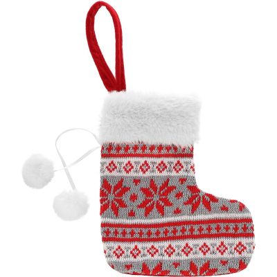 6. GRAY GIFT SOCK PENDANT 16x19CM