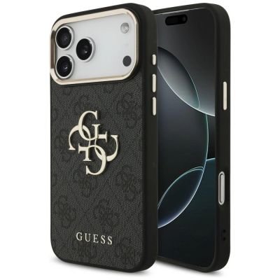Guess 4G Big 4G Classic Logo Case for iPhone 17 Pro Max / 18 Pro Max - Black and Gold