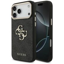 Guess 4G Big 4G Classic Logo Case for iPhone 17 Pro Max / 18 Pro Max - Black and Gold