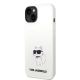 2. Karl Lagerfeld Silicone Choupette case for iPhone 14 Plus - white