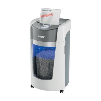 LEITZ IQ OptiMax Office 550 Shredder, 35 L, P-5, 2x15 shreds, Automatic Start/Stop, Reverse function, Rotating container - 33% more shred capacity