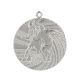 9. Silver medal - football - steel medal