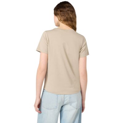 3. Champion Women's Short Sleeve T-shirt Beige 118408 MS041