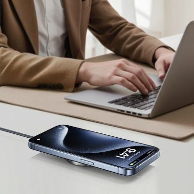 5. Acefast E24 Qi2 15W Magnetic Inductive Charger with 1.2m USB-C Cable - Black