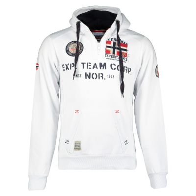 Geographical Norway GOPTAINE MEN 100 EO BS2 Men's Sweatshirt (WT1885H/GN-WHITE)