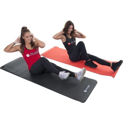 28. NBR BLACK EXERCISE MAT 180x60x1.5CM WITH HOLES PURE 2 IMPROVE
