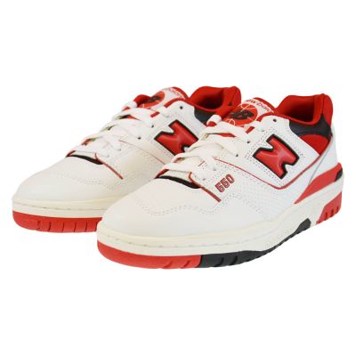 3. Lifestyle Shoes New Balance 550 White Red Sneakers - BB550SE1