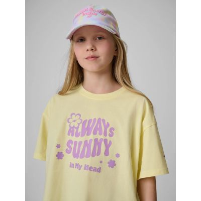 3. Loose T-shirt with a girl's print 4F 4FJRSS26TTSHF3908-72S
