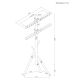 4. MACLEAN TV FLOOR MOUNT / STAND, 37-80", MAX. VESA 600X400, MAX. 60KG, MC-182 B MC-182 B