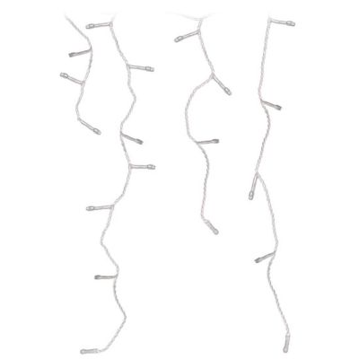 6. CHRISTMAS TREE LIGHTS OUTDOOR LIGHT CURTAIN 180 LED CONTROLLER TIMER WARM WHITE TRANSPARENT CABLE