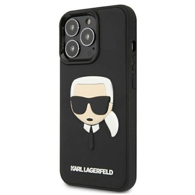 2. Karl Lagerfeld 3D Rubber Karl's Head Case for iPhone 13 Pro / iPhone 13 - Black