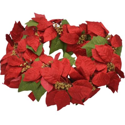 8. DECORATIVE WREATH 45 CM STAR OF BETHLEHEM POINSETIA