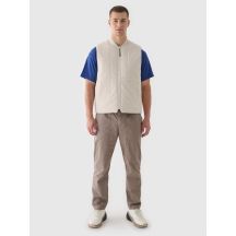 Men's down vest with stand-up collar 4F 4FRAW24TVESM171-12S