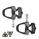 Rockbros RD9 SPD Carbon Fiber and Titanium Alloy Pedal Cleats - Black