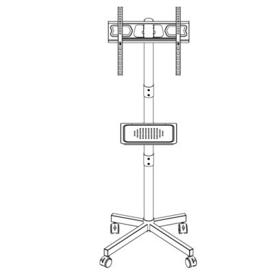 20. MONTIS MOBILE TV MOUNT 23"-60" MT191 ATLAS / BLACK / VESA 400X400